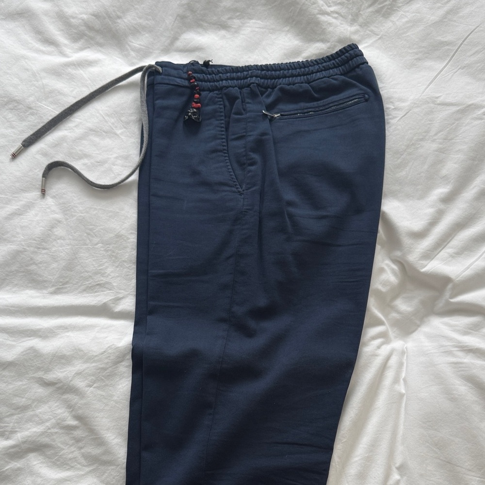Marco Pescarolo Men's Navy Jogger Pants